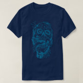 Happy Halloween Zombie Head 4402 Tシャツ (デザイン正面)