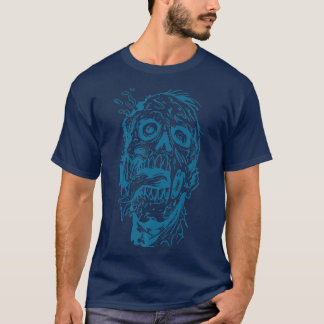 Happy Halloween Zombie Head 4402 Tシャツ