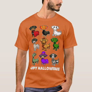 Happy Halloweenie Dachshund Dachshund Halloween Tシャツ