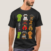 Happy Halloweenie Dachshund  Dachshund Halloween Tシャツ (正面)