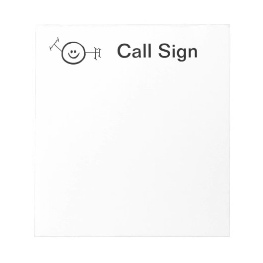 Happy Ham Radio Notepad ノートパッド (正面)