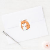Happy Hamsterスタンプ ラウンドシール (封筒)
