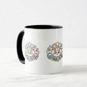 Happy Hamsters in Pastel Rings マグカップ (正面左)