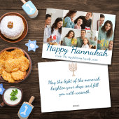 happy hannukah, 4枚の写真コラスタイリッシュー シーズンカード