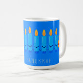 Happy Hannukah Mug コーヒーマグカップ (正面右)