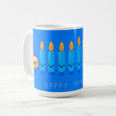 Happy Hannukah Mug コーヒーマグカップ (正面左)