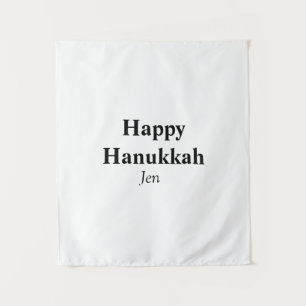 Happy Hanukkahあなたの名前の文字画像を編集可能 タペストリー