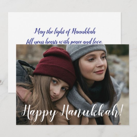 Happy Hanukkahの写真 シーズンカード (正面/裏面)