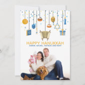 Happy Hanukkahアイコンパーソナライズされた写真 (正面)