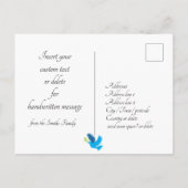 🕎 Happy Hanukkahカスタマイズ可能文字 ポストカード (裏面)