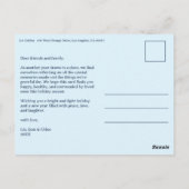 HAPPY HANUKKAHハンドドローカスタムド6フォトホリデー ポストカード (裏面)