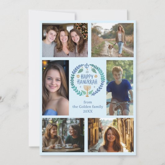 HAPPY HANUKKAHハンドドローカスタムド6枚 シーズンカード (正面)