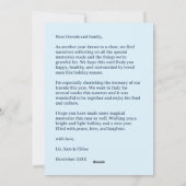 HAPPY HANUKKAHハンドドローカスタムド6枚 シーズンカード (裏面)