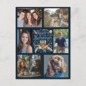 HAPPY HANUKKAHハンドドローカスタムド6枚 シーズンポストカード (正面)