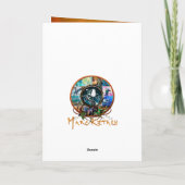 HAPPY HANUKKAHフェスティバルのライトカード カード (裏面)