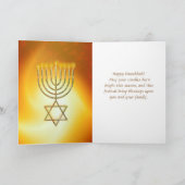 HAPPY HANUKKAHフェスティバルのライトカード カード (内部)