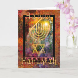 HAPPY HANUKKAHフェスティバルのライトカード カード