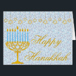 HAPPY HANUKKAHヘブライ語カスタマイズ可能グリーティングカード<br><div class="desc">HAPPY HANNUKAHデイビッドの星と休日のグリーティングカード、（ユダヤ教）メノラーとヘブライ語の手紙 – 否定できないクラスクラスのスタイルを誇るこのハヌカーユニークカードは、ホリデーシーズン中にあなたの友人や家族の顔にスマイルをもたらすのに最適!!!青と金ゴールドの色のパターンに素晴らしいユダヤのシンボルを持つ美しいハヌカーのグリーティングカード。テキストパーソナライズされたか写真で行くお気に入りのか！女とおもしろい男のパーソナライズされた人に対して最高の、あなたの友人のための贈り物かもしれない！... ... このカスタマイズあいさつカードは、写真を変更し、希望する文字を追加してもしください。また、このデザインを他のモダンZazzle製品に転送し、Zazzleアイテムの大部分に適合するように調整することができる。... ... もっと面白いデザインと色の選択のために私の店を訪問しなさい。=> https://www.zazzle.com/creative_tigress *... .ラベル：カード、誕生日カード、グリーティングカード、ハヌカーサンキューカード、悔やみや弔慰カード、グリーティングカード、クリスマスカード、宗教的クリスマスカード、誕生日ギフトカード、グリーティングカード空白の、ヘブライ語、すべての行事用の各種グリーティングカード、パピルスのグリーティングカード、グリーティングカード、おもしろいグリーティングカード、ハヌカーの装飾、（ユダヤ教）メノラー、ハヌカー、ハヌカーの（ユダヤ教）メノラー、（ユダヤ教）メノラー、ユダヤ人、格安のストッフ、顔のののマスク、ヘブライ語ユダヤ人、、ダビデの星。</div>