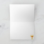 HAPPY HANUKKAHホリデーカスタマイズ可能グリーティングカード カード (内部)