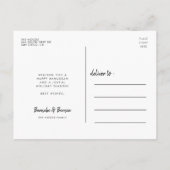 Happy Hanukkah休日の家族の写真 ポストカード (裏面)