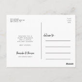 Happy Hanukkah休日の家族の写真 ポストカード (裏面)