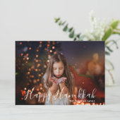 Happy Hanukkah写真パーソナライズされた名 (スタンド正面)