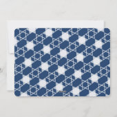 Happy Hanukkah手書きモダンスクリプトフォトホール シーズンカード (裏面)