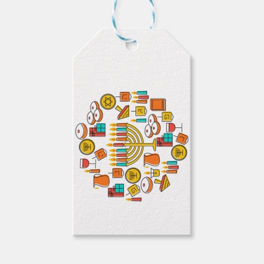 Happy Hanukkah  ギフトタグ (正面)