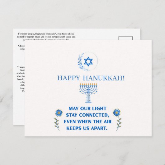 Happy Hanukkah! ポストカード (正面/裏面)