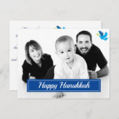 🕎 Happy Hanukkah,独自の写真,カスタマイズ可能なPostc ポストカード (正面/裏面)