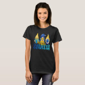 Happy Hanukkah 2022 Gnome Menorah Dreidel Ugly Chr Tシャツ (正面フル)