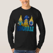 Happy Hanukkah 2022 Gnome Menorah Dreidel Ugly Chr Tシャツ (正面)