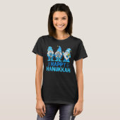 Happy Hanukkah 2022 Gnomes Menorah Dreidel Costume Tシャツ (正面フル)