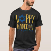 Happy Hanukkah 2022 Let's Get Lit Jewish C Tシャツ (正面)