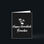 Happy Hanukkah Beaches Jewish Travel Winter Vacati カード<br><div class="desc">Happy Hanukkah Beaches Jewish Travel Winter Vacation Gift</div>