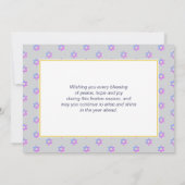 Happy Hanukkah Blessings BARUCH ATAH ADONAI Photo シーズンカード (裏面)