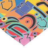 Happy Hanukkah Bright ロングテーブルランナー (コーナー)