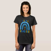 Happy Hanukkah Chanukah Rainbow Menorah Jewish Hol Tシャツ (正面フル)