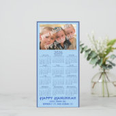 Happy Hanukkah Custom Photo 2026 Calendar Picture シーズンカード (スタンド正面)