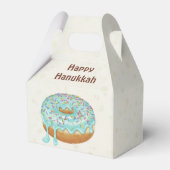 "Happy Hanukkah" Donut – Modern Illustration Style フェイバーボックス (裏面サイド)