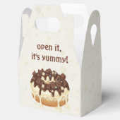 "Happy Hanukkah" Donut – Modern Illustration Style フェイバーボックス (オープン)