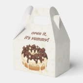 "Happy Hanukkah" Donut – Modern Illustration Style フェイバーボックス (正面サイド)