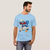 Happy Hanukkah - Dreidel – デビッドの星 Tシャツ (正面フル)