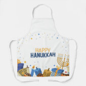 Happy Hanukkah Entertaining エプロン (正面)