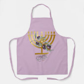 Happy Hanukkah Entertaining エプロン (正面)