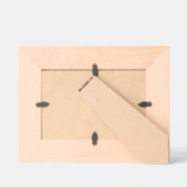 Happy Hanukkah Etched Wood Typography Timeless  レーザー彫刻フレーム (裏面)