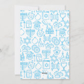 Happy Hanukkah family photo card personalize シーズンカード (裏面)