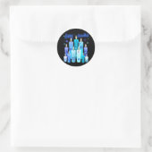 Happy Hanukkah Festival Of Light Star Of David ラウンドシール (バッグ)