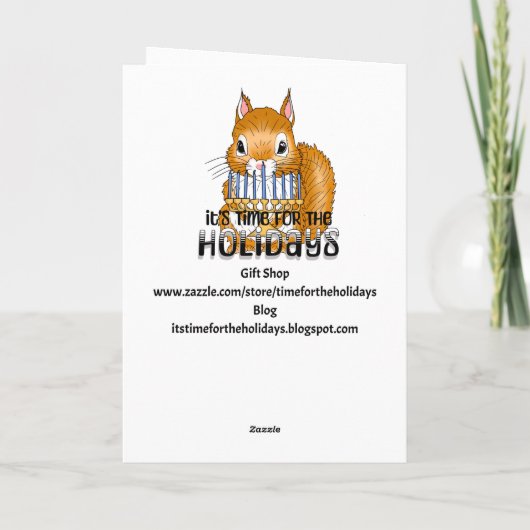 Happy Hanukkah | Festival of Lights カード (裏面)