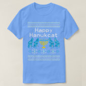 Happy Hanukkah Hanukcat Cat Lover  Tシャツ (デザイン正面)